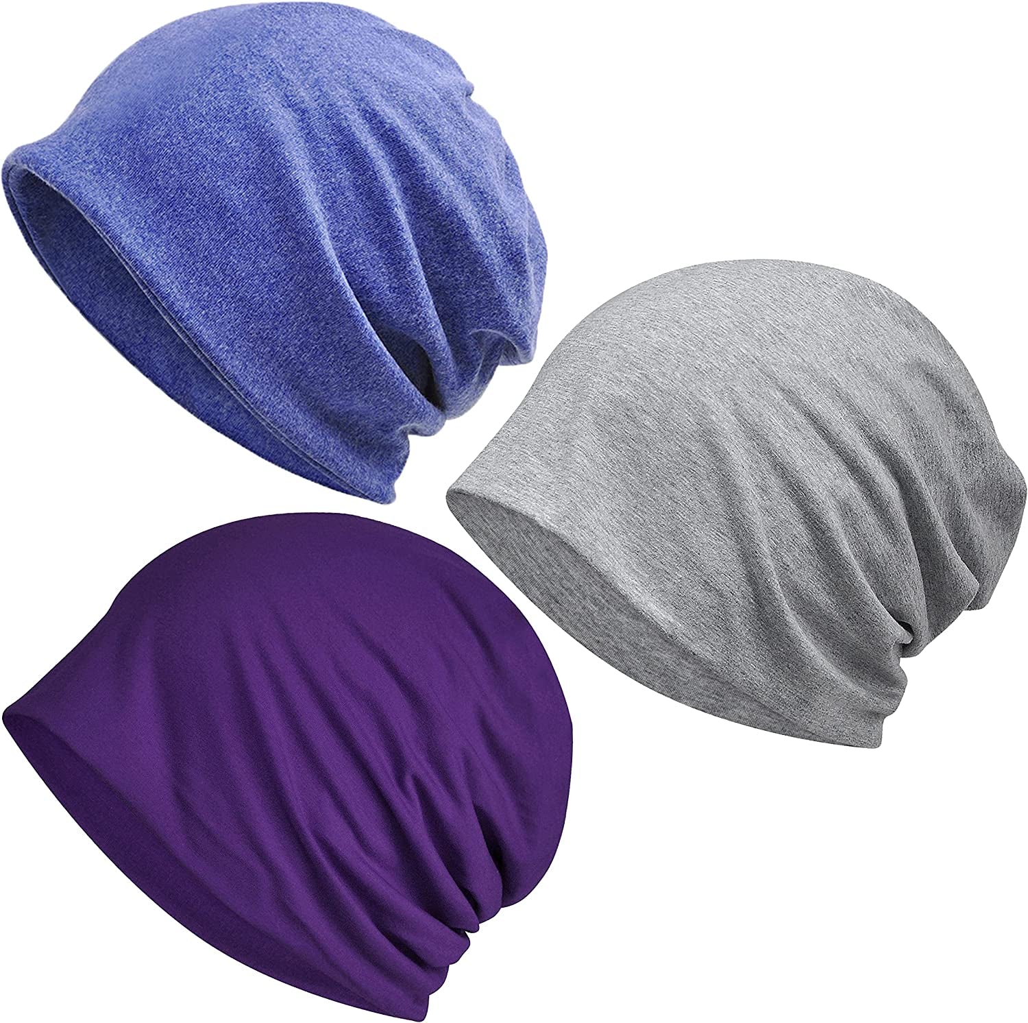 Kayier Women'S Baggy Casual Chemo Beanie Cap Apparel & Accessories > Clothing Accessories > Headwear Kayier 3 Pack-r  