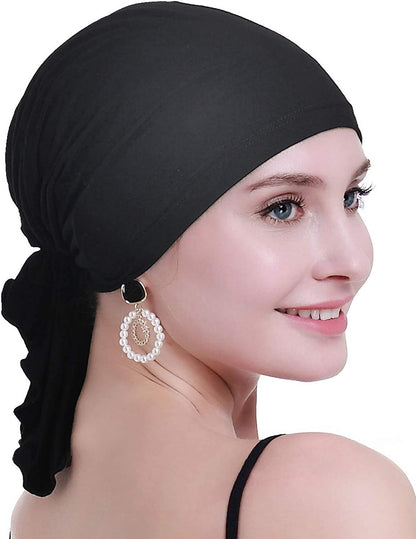 Osvyo Bamboo Chemo Headscarf for Women Hair Loss - Cancer Slip on Headwear Turbans Sealed Packaging  osvyo   