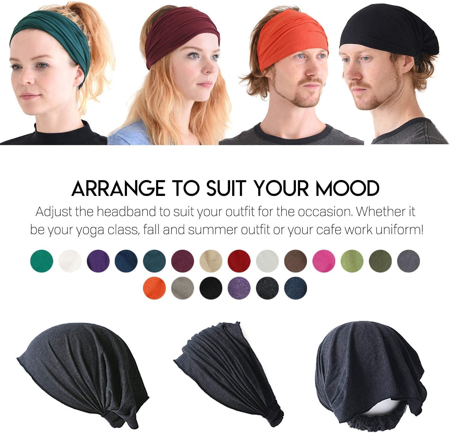 CCHARM Headband Bandana Japanese Style - Mens Head Wrap Womens Hair Band by Casualbox Apparel & Accessories > Clothing Accessories > Bandanas & Headties CCHARM   