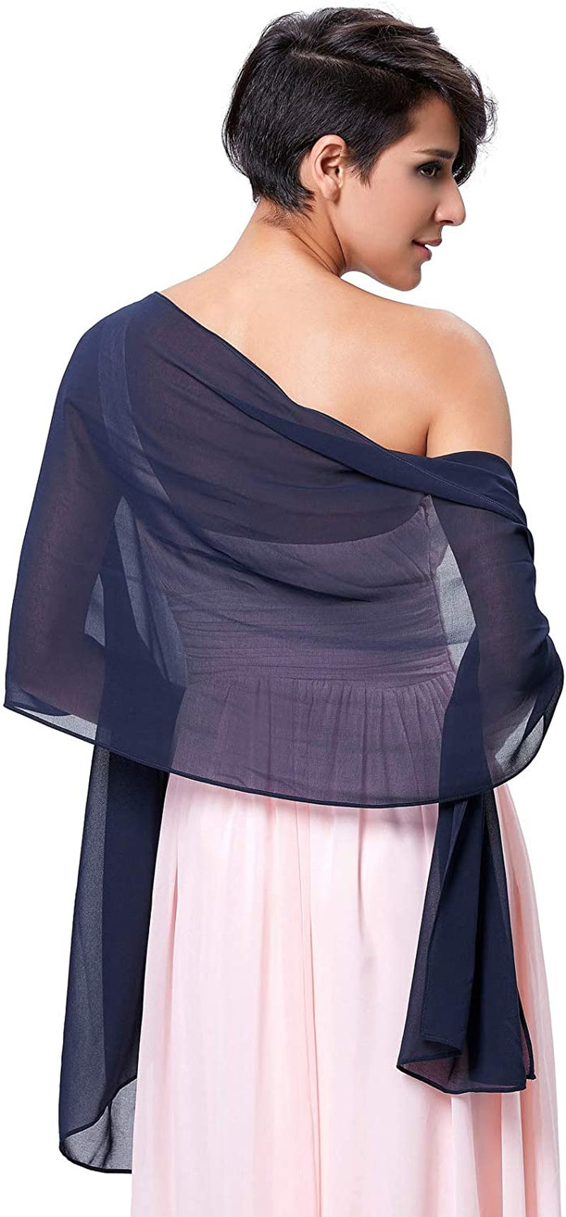 Kate Kasin Soft Chiffon Pashmina Scarf Shawls and Wraps for Formal Evening Party Dress, Bride Bridesmaid Shawl for Wedding Apparel & Accessories > Clothing Accessories > Scarves & Shawls Kate Kasin   