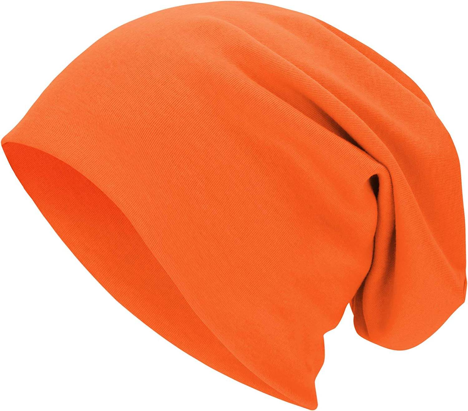 Century Star Unisex Baggy Lightweight Hip-Hop Soft Cotton Slouchy Stretch Beanie Hat Apparel & Accessories > Clothing Accessories > Headwear Century Star 01 Orange One Size 