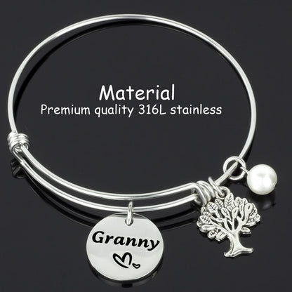 Hutimy Granny Gifts Bracelet for Women Jewelry for Granny Bangle Bracelets Jwelry Best Gift for Granny Bracelet Apparel & Accessories > Jewelry > Bracelets Hutimy Jewelry   