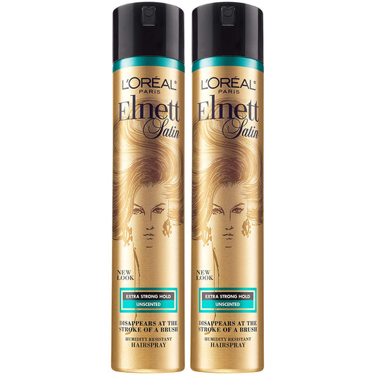 L'Oreal Paris Hair Care Elnett Satin Extra Strong Hold Hairspray, Unscented, 11 Ounce (Pack of 2) Health & Beauty > Personal Care > Hair Care L'Oreal Paris   