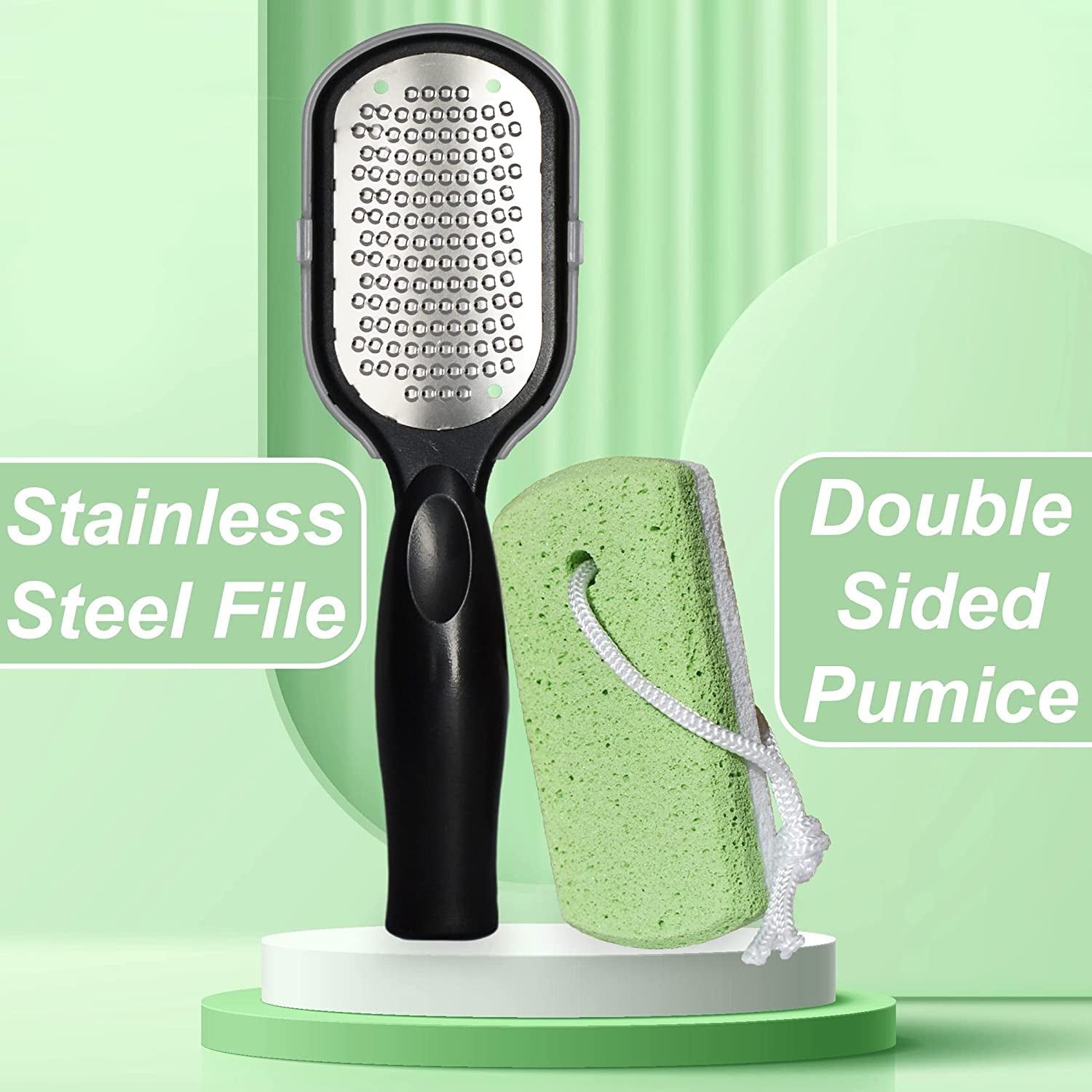 Dr. Entre'S Callus Remover Kit for Feet: 8Oz Callus Remover Gel, Foot File, Pumice Stone, 5 Glove Pairs for Gel Application, Spa Kit, Foot Care, Pedicure Tools, Scrubber Health & Beauty > Personal Care > Foot Care EntreFeet   