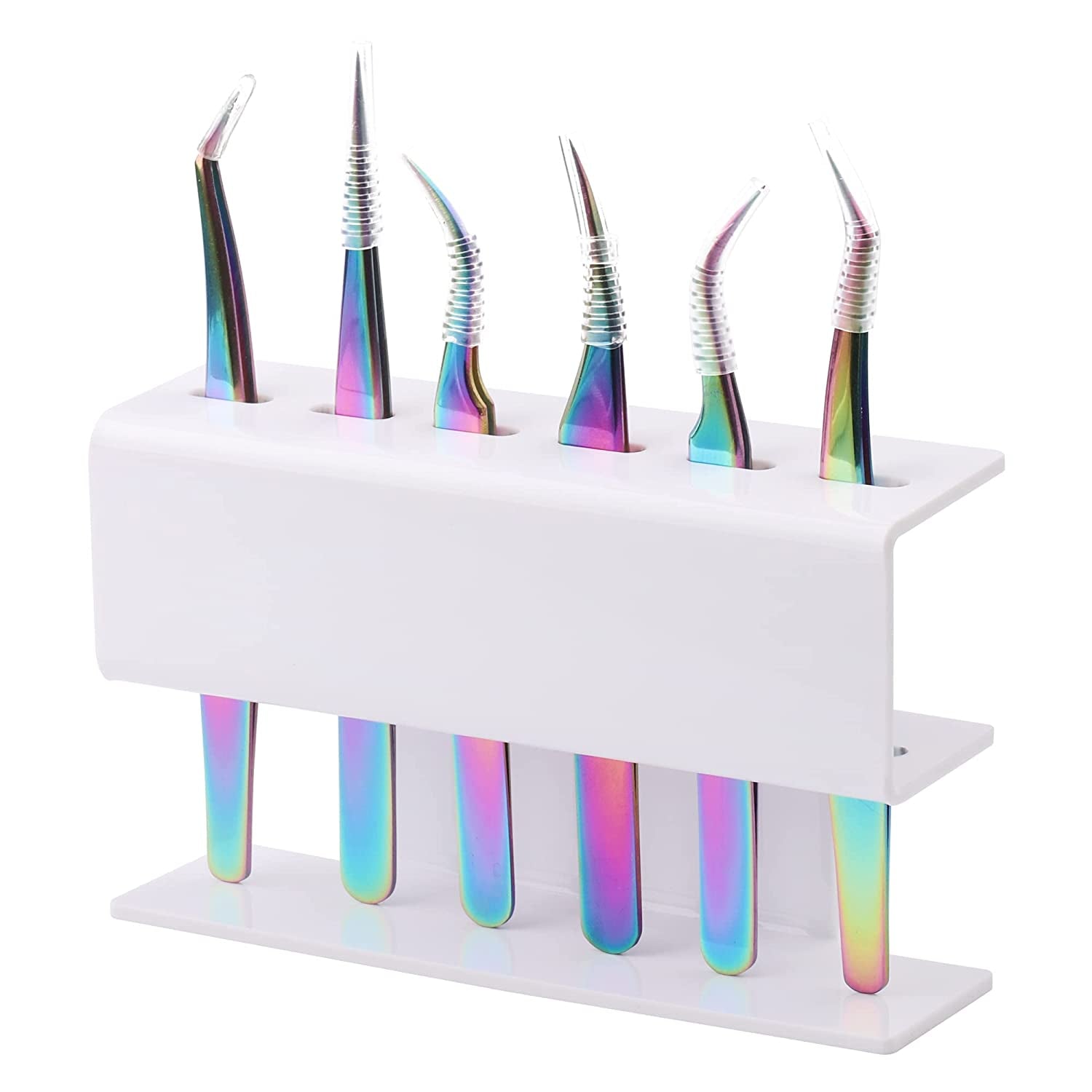 Eyelash Extension Supplies Acrylic Lashes-Holder Pad Eye Individual Lashes Makeup Tools Palette 1Pcs Lash Extension Glue Pallet Holder Card Professional Salon Use by GEMERRY Health & Beauty > Personal Care > Cosmetics > Cosmetic Tools > Makeup Tools GEMERRY White (hold 6 tweezers)  