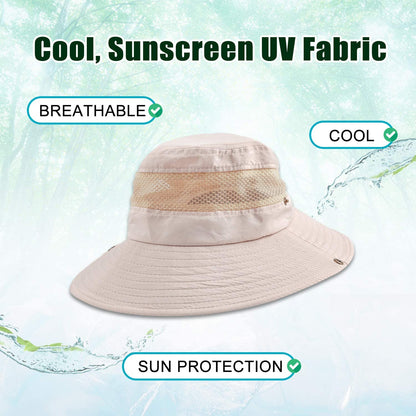 Sun Hat Women/Men, Fishing Hat with UPF 50+ UV Protection Wide Brim Bucket Hat Apparel & Accessories > Clothing Accessories > Hats Konikit   