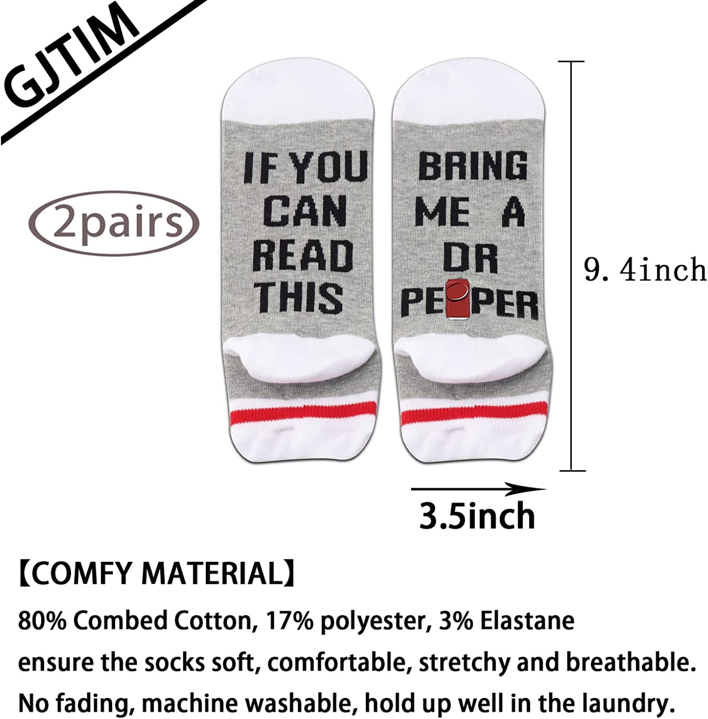 Drinking Gift Novelty Socks for Men Women Carbonated Drinks Lover If You Can Read This Bring Me a Drinking Apparel & Accessories > Jewelry > Anklets GJTIM   