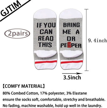 Drinking Gift Novelty Socks for Men Women Carbonated Drinks Lover If You Can Read This Bring Me a Drinking Apparel & Accessories > Jewelry > Anklets GJTIM   