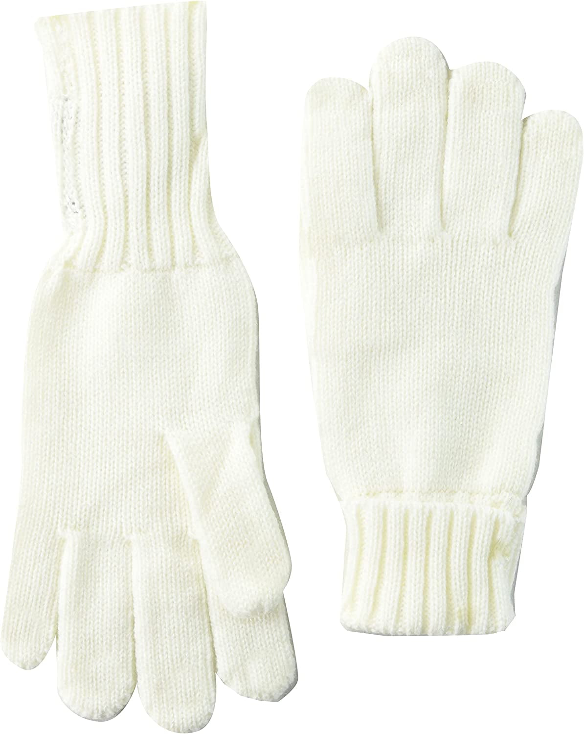 Essentials Women'S Ribbed Gloves Apparel & Accessories > Clothing Accessories > Gloves & Mittens KYLIE MAX White One Size 