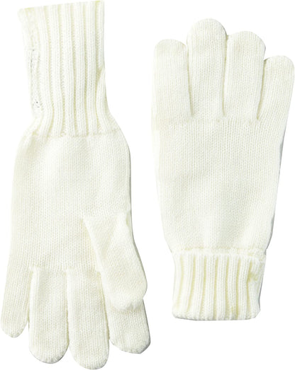 Essentials Women'S Ribbed Gloves Apparel & Accessories > Clothing Accessories > Gloves & Mittens KYLIE MAX White One Size 