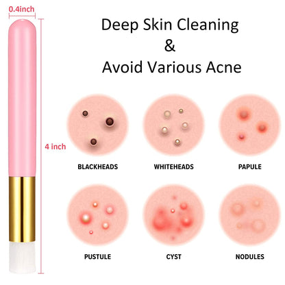 Lauwell 40 Pieces Lash Shampoo Brushes Nose Pore Deep Cleaning Brush Peel off Blackhead Removing Brush Tool Cosmetic Lash Cleanser Brush Facial Cleansing Brushes with Storage Box(Pink) Health & Beauty > Personal Care > Cosmetics > Cosmetic Tools > Makeup Tools Lauwell   