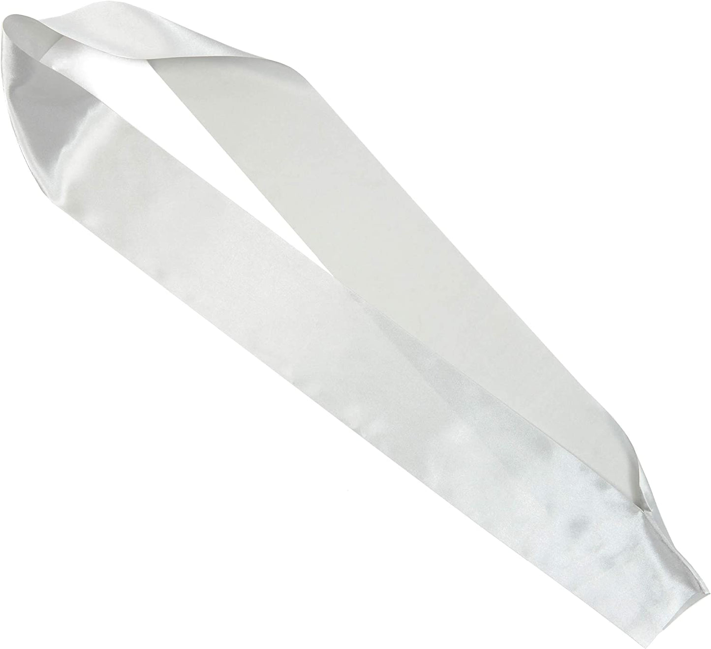 Blank Customizable Satin Sash (Silver, 8 Pack) Apparel & Accessories > Clothing Accessories > Sashes Sparkle and Bash   