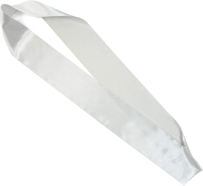 Blank Customizable Satin Sash (Silver, 8 Pack) Apparel & Accessories > Clothing Accessories > Sashes Sparkle and Bash   