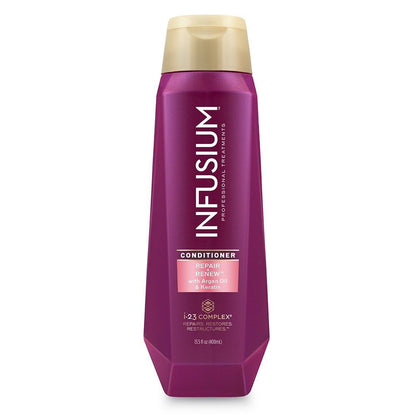 Infusium Professional Treatments Haircare - Repair & Renew with Argan Oil & Keratin - Shampoo & Conditioner Set - Net Wt. 13.5 FL OZ (400 Ml) per Bottle - One Set Health & Beauty > Personal Care > Hair Care Infusium   