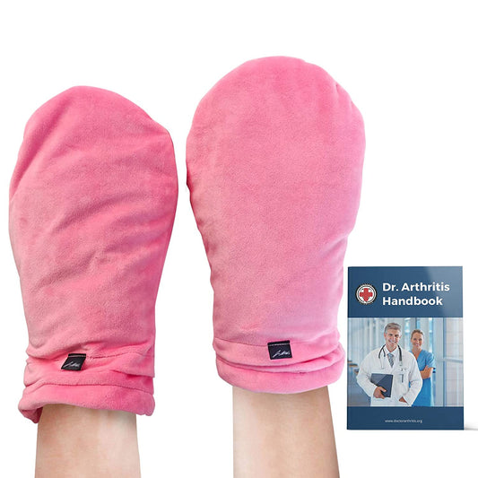Doctor Developed Heat Therapy Arthritis Gloves / Heated Arthritis Mittens / Hand Warmers, Microwavable & Doctor Written Handbook (Lavender Scented & Universally Sized. 1 Pair) (Pink) Apparel & Accessories > Clothing Accessories > Gloves & Mittens Dr. Arthritis Pink Heated Mittens One Size 