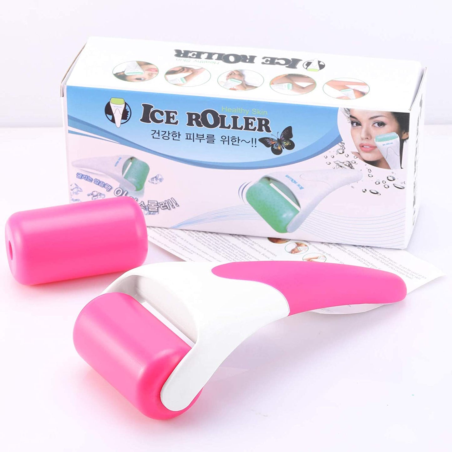 Ice Roller Beauty Roller for Cooling Face, Cold Roller Skin Care Tool for Puffy Eyes & Pain Relief - with Extra Roller Health & Beauty > Personal Care > Cosmetics > Cosmetic Tools > Skin Care Tools BTYMS   