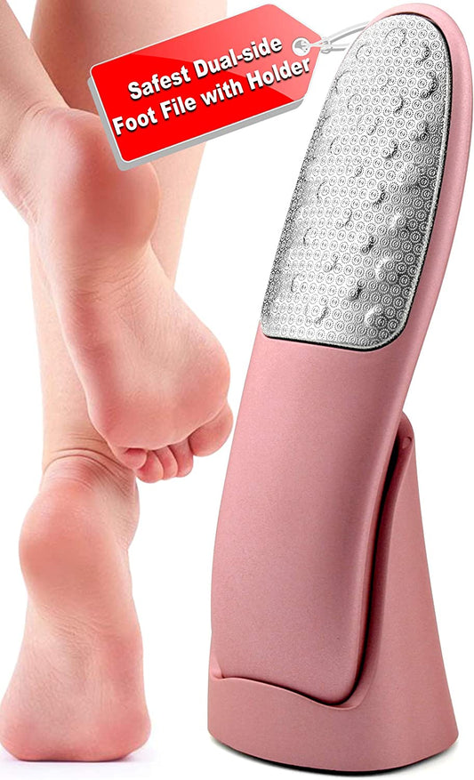Foot Scrubber with Stand, Never-Cut-Your-Feet Foot File Callus Remover - Safe to Use | Comfortable Foot Scraper Feet Scrubber Dead Skin Remover, Best Home Pedicure Foot Care Tool, Used on Wet/Dry Feet Health & Beauty > Personal Care > Foot Care Weetiee   
