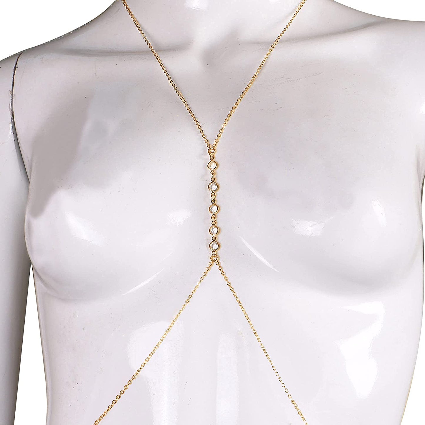 Gold Body Chain for Women, Sexy Simple Bikini Body Chain Apparel & Accessories > Jewelry > Body Jewelry ShinShang   