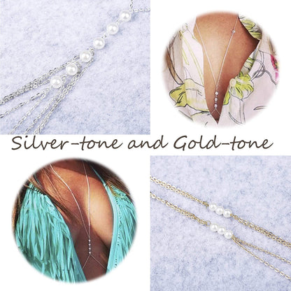 FIBO STEEL Body Chain Jewelry for Women Bikini Belly Chain Necklace Apparel & Accessories > Jewelry > Body Jewelry FIBO STEEL   