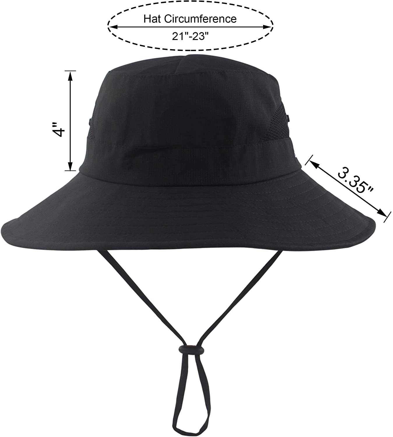 Mukeyo Womens Summer Sun Hat Wide Brim Outdoor UV Protection Hat Foldable Ponytail Bucket Cap for Beach Fishing Hiking Apparel & Accessories > Clothing Accessories > Hats Mukeyo   