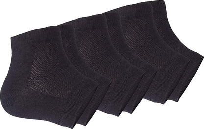 Vented Moisturizing Gel Heel Socks, 3 Pairs Toeless Spa Sock for Foot Care Treatment, Cracked Heels, Dry Feet, Foot Calluses (Gray, Green, Pink) Health & Beauty > Personal Care > Foot Care Exptolii Black  