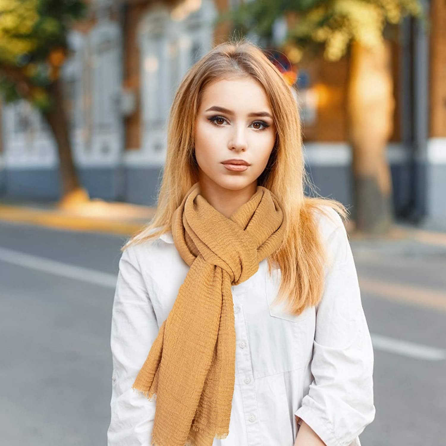 Chalier Hijab Scarfs Shawl Set for Women, Fashion Soft Scarves Lightweight Head Scarf for All Season(Black) Apparel & Accessories > Clothing Accessories > Scarves & Shawls Chalier   