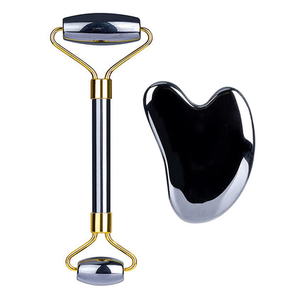 HOTACE Face Jade Roller Gua Sha Set Facial Beauty Roller Skin Care Tools Terahertz Energy Stone Massager for Face, Eyes, Neck, Finger Set Health & Beauty > Personal Care > Cosmetics > Cosmetic Tools > Skin Care Tools HOTACE Finger Set  