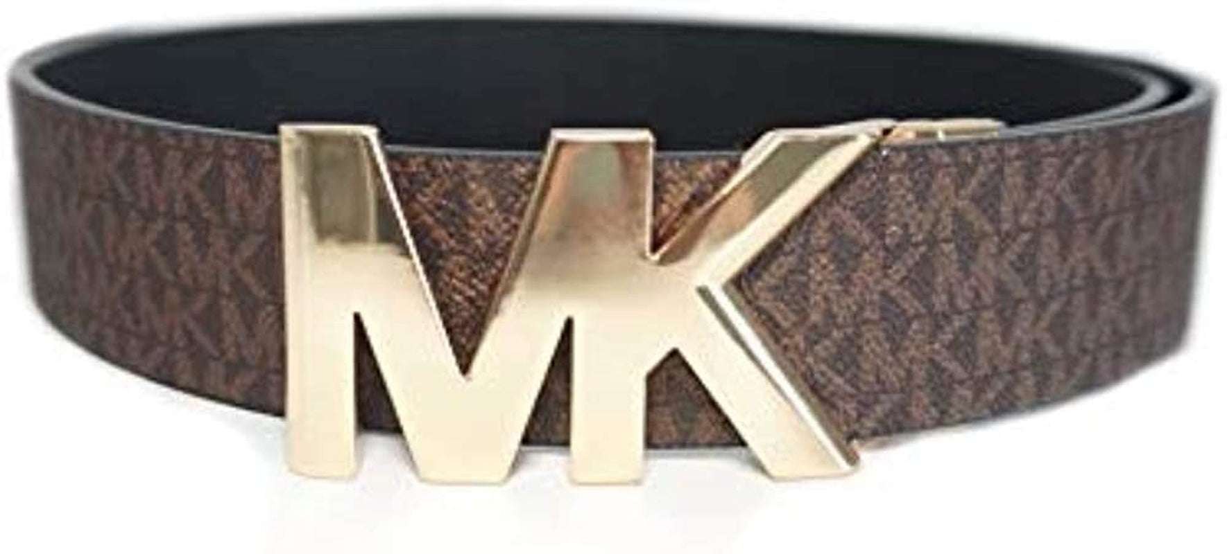 Michael Kors Womens Mk Logo Reversible Belt Brown/Black (L) Apparel & Accessories > Clothing Accessories > Belts Michael Kors   