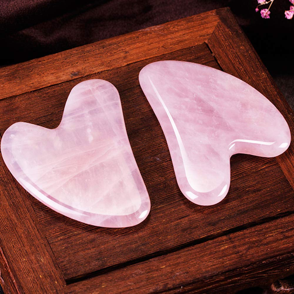 Rose Quartz Gua Sha Facial Tools,Natural Jade Gua Sha Massage Tool,Guasha Tool for Face,Eyes,Neck & Body,Genuine Gua Sha Stone Facial Massager,Skin Care Tools,Lymphatic Drainage,Reduce Wrinkles Health & Beauty > Personal Care > Cosmetics > Cosmetic Tools > Skin Care Tools Eikeefyer   
