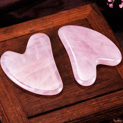 Rose Quartz Gua Sha Facial Tools,Natural Jade Gua Sha Massage Tool,Guasha Tool for Face,Eyes,Neck & Body,Genuine Gua Sha Stone Facial Massager,Skin Care Tools,Lymphatic Drainage,Reduce Wrinkles Health & Beauty > Personal Care > Cosmetics > Cosmetic Tools > Skin Care Tools Eikeefyer   