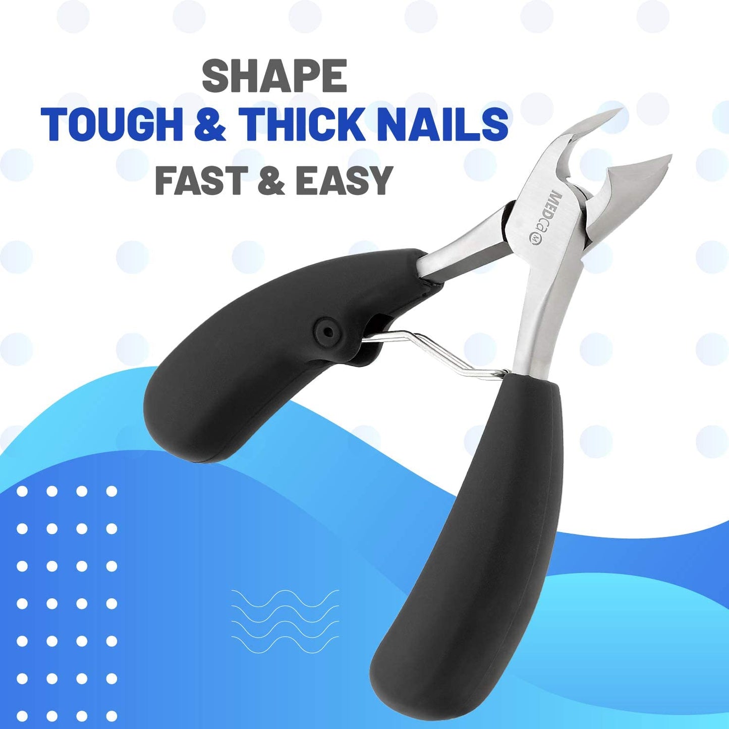 Precision Toenail Clipper Tool - Premium Ingrown Toenail Cuticle Remover Trimmer and Thick Toenails Nipper, Surgical Grade Stainless Steel Nail Foot Treatment for Grooming Nail Care, Pedicure Tools Health & Beauty > Personal Care > Foot Care MEDca   