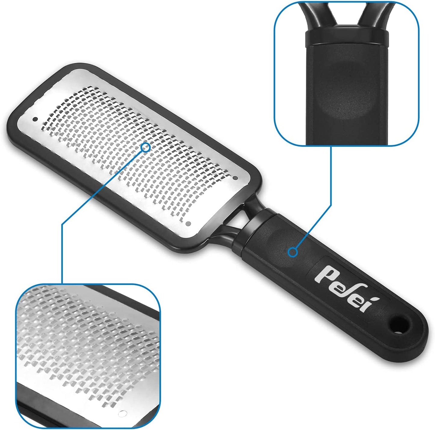 Colossal Pedicure Rasp Foot File, Professional Foot Care Pedicure Stainless Steel File to Removes Hard Skin, Can Be Used on Both Dry and Wet Feet Health & Beauty > Personal Care > Foot Care Pefei   