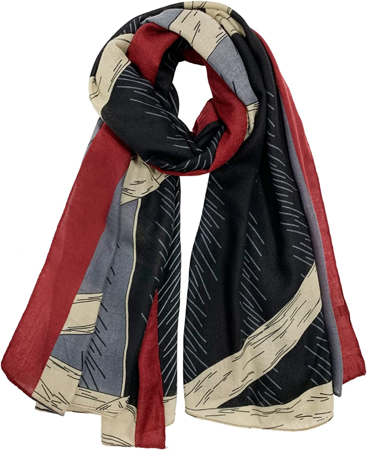FINIZO Women'S Scarves Lady Light Soft Fashion Solid Scarf Wrap Shawl for All Season Apparel & Accessories > Clothing Accessories > Scarves & Shawls FINIZO 12-sauce Purple Blue  