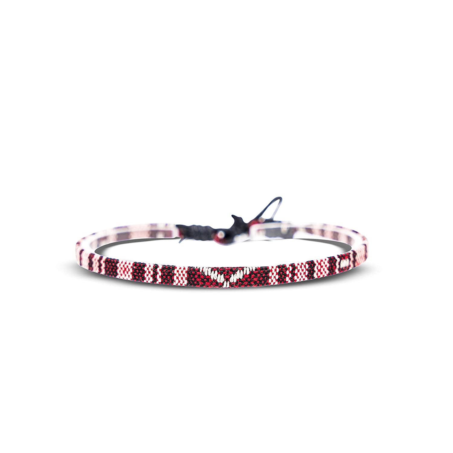 Boho Surfer Bracelet Women & Men - Braided Summer Beach Bracelet - Handmade Festival Accessories - Thin Friendship Bracelets - 100% Waterproof & Adjustable - Ethnic Hippie Style Jewelry (Blue-White) Apparel & Accessories > Jewelry > Bracelets Made by Nami Ruby Red  