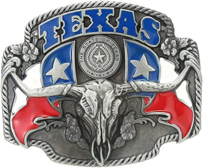 KDG Western Cowboy Belt Buckle for Belt Accessories Custom Buckle Apparel & Accessories > Clothing Accessories > Belt Buckles KDG Oval Gold Bull  