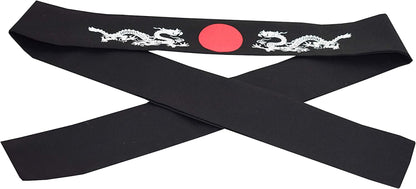 Sunrise Kitchen Supply Tie on Headband Black for Sports/Exercise/Cooking - Ichiban Apparel & Accessories > Clothing Accessories > Bandanas & Headties Sunrise Kitchen Supply   