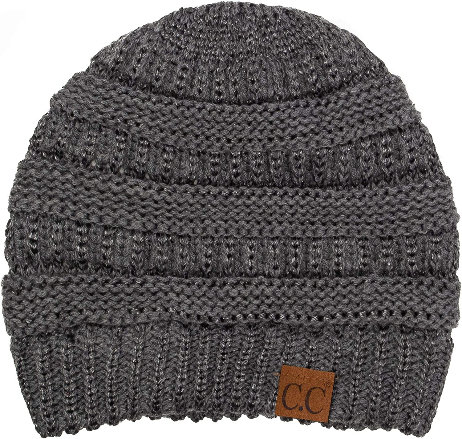 C.C Women'S Beanie Apparel & Accessories > Clothing Accessories > Hats C.C Metallic Dk Melange One Size 