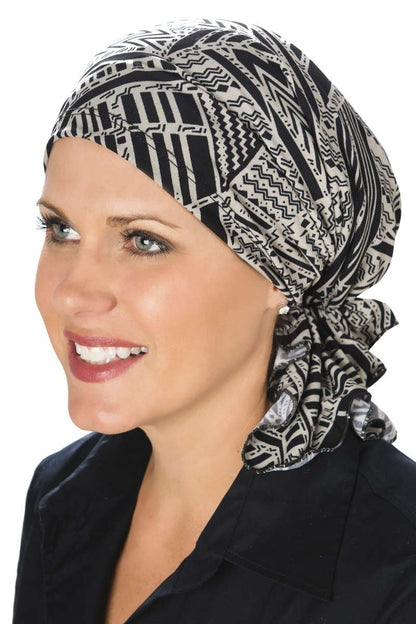 Slip-On Slinky-Cancer Headwear for Women by Headcovers Unlimited Apparel & Accessories > Clothing Accessories > Headwear Headcovers Unlimited Neutral Tribal One Size 