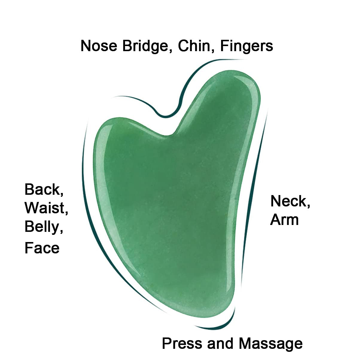 Forno Gua Sha Facial Tool, Face Roller Jade Roller Guasha Tool Stone Facial Roller Face Massager Skin Sculpting Massage Tool Health & Beauty > Personal Care > Cosmetics > Cosmetic Tools > Skin Care Tools Forno   