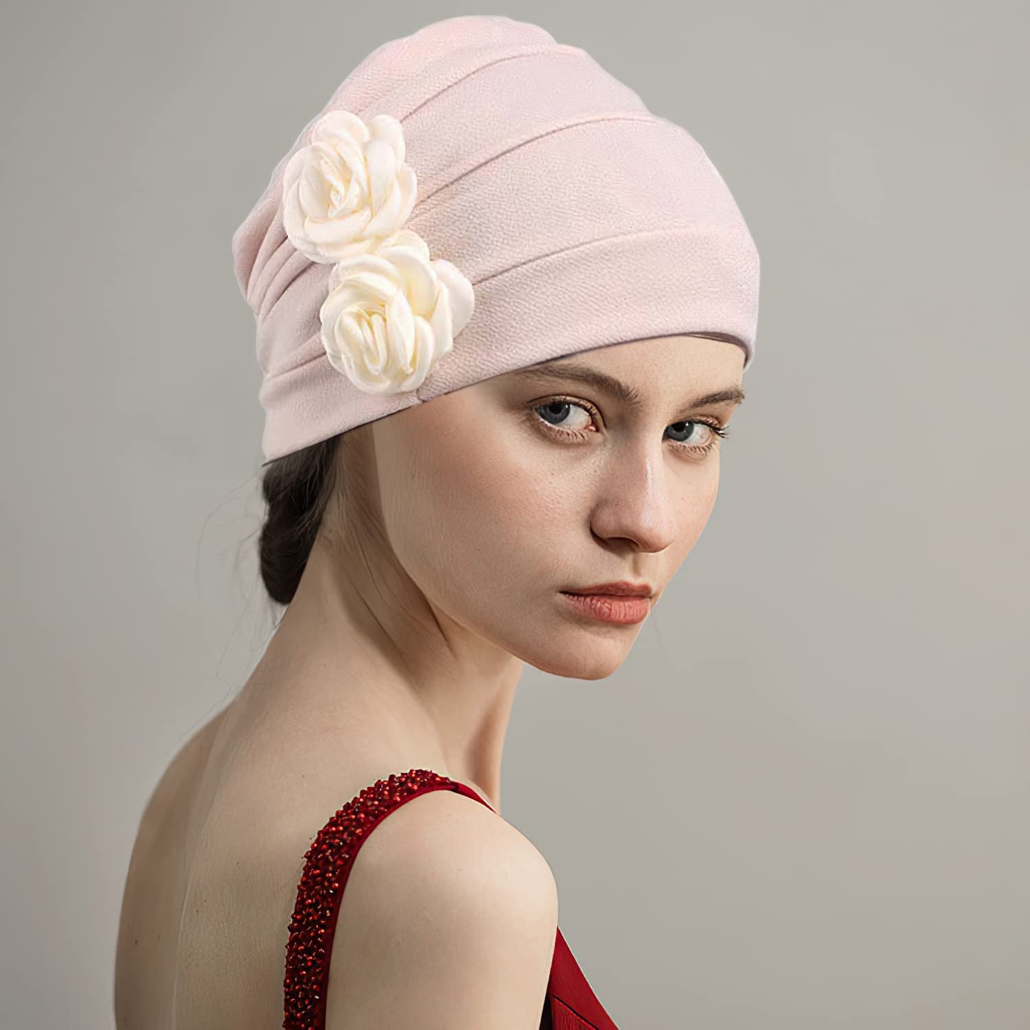 Kingrol 6 Pack Flower Head Wrap Beanies Hat, Stretch Casual Turbans Fashion Slouchy Hat Sleep Caps Chemo Hat Caps for Women Apparel & Accessories > Clothing Accessories > Headwear Kingrol   