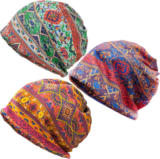 Kayier Women'S Baggy Casual Chemo Beanie Cap Apparel & Accessories > Clothing Accessories > Headwear Kayier 3 Pack-f  
