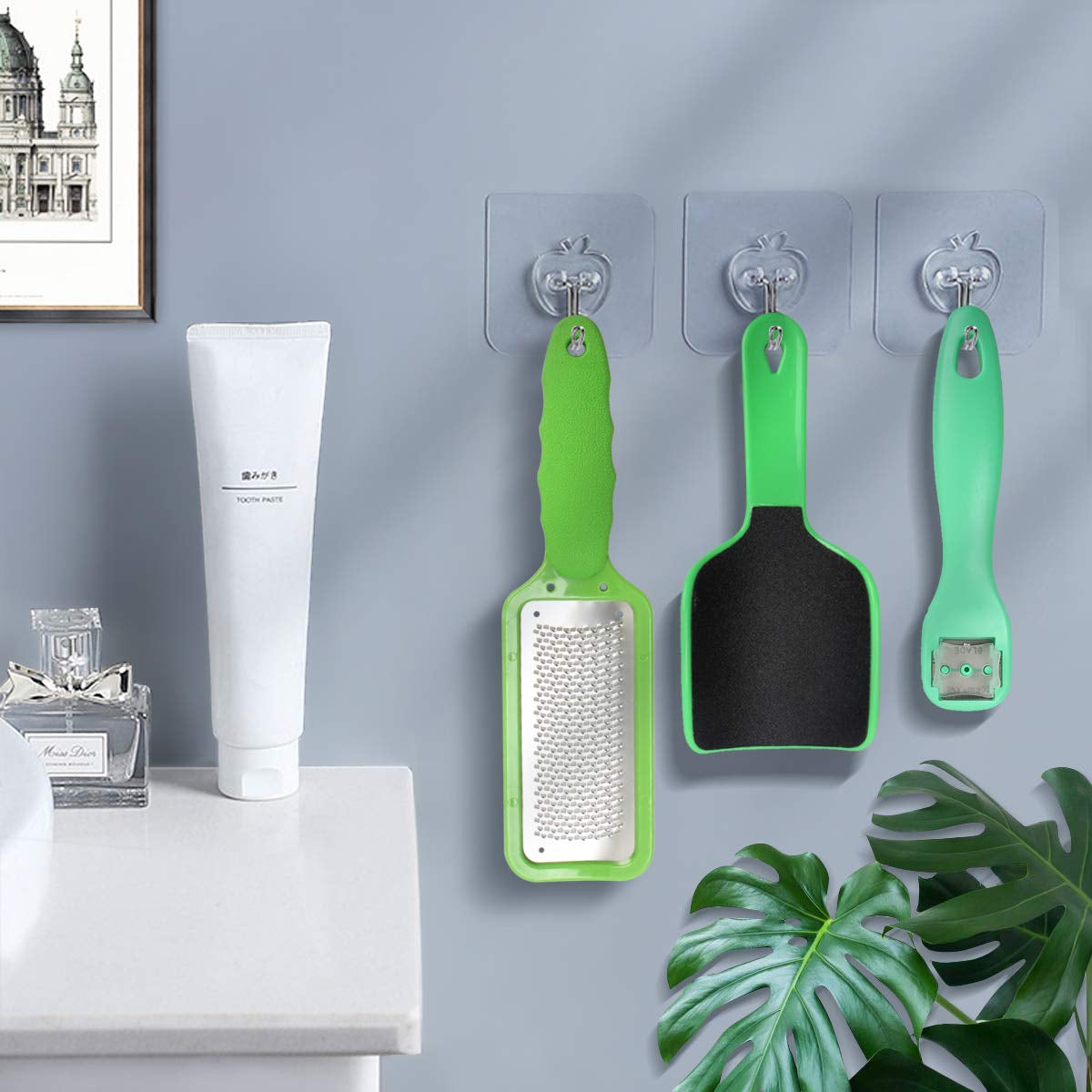 Professional Pedicure Kit SOFYE Foot Files Set Tools Double Sided Files Exfoliating Prevent Dead Skin Foot Skin Care Tool Set Salon Pedicure Kit Washable Effectively 23 in 1-Green Health & Beauty > Personal Care > Foot Care SOFYE   
