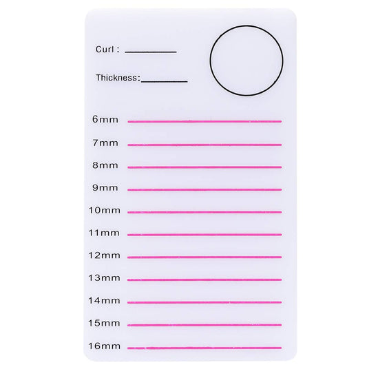 Eyelash Extension Supplies Acrylic Lashes-Holder Pad Eye Individual Lashes Makeup Tools Palette 1Pcs Lash Extension Glue Pallet Holder Card Professional Salon Use by GEMERRY Health & Beauty > Personal Care > Cosmetics > Cosmetic Tools > Makeup Tools GEMERRY Eyelash plate  