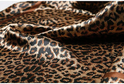 Large Square Black Tan Brown Leopard Cheetah Animal Print Polyester Silk Scarf Women'S Scarves Hijab Shawl Pashmina Headband Bandana 36" X 36" Inches (3' Feet!) Square Apparel & Accessories > Clothing Accessories > Scarves & Shawls Secret for Longevity   