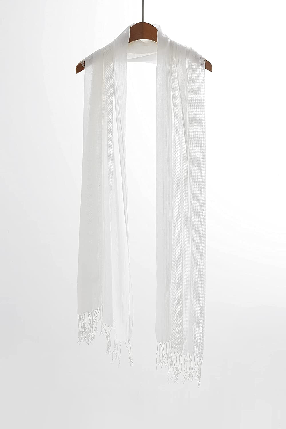 Jeelow Cotton Feel Scarf Shawl Wrap Soft Lightweight Scarves and Wraps for Men Women Apparel & Accessories > Clothing Accessories > Scarves & Shawls Jeelow   