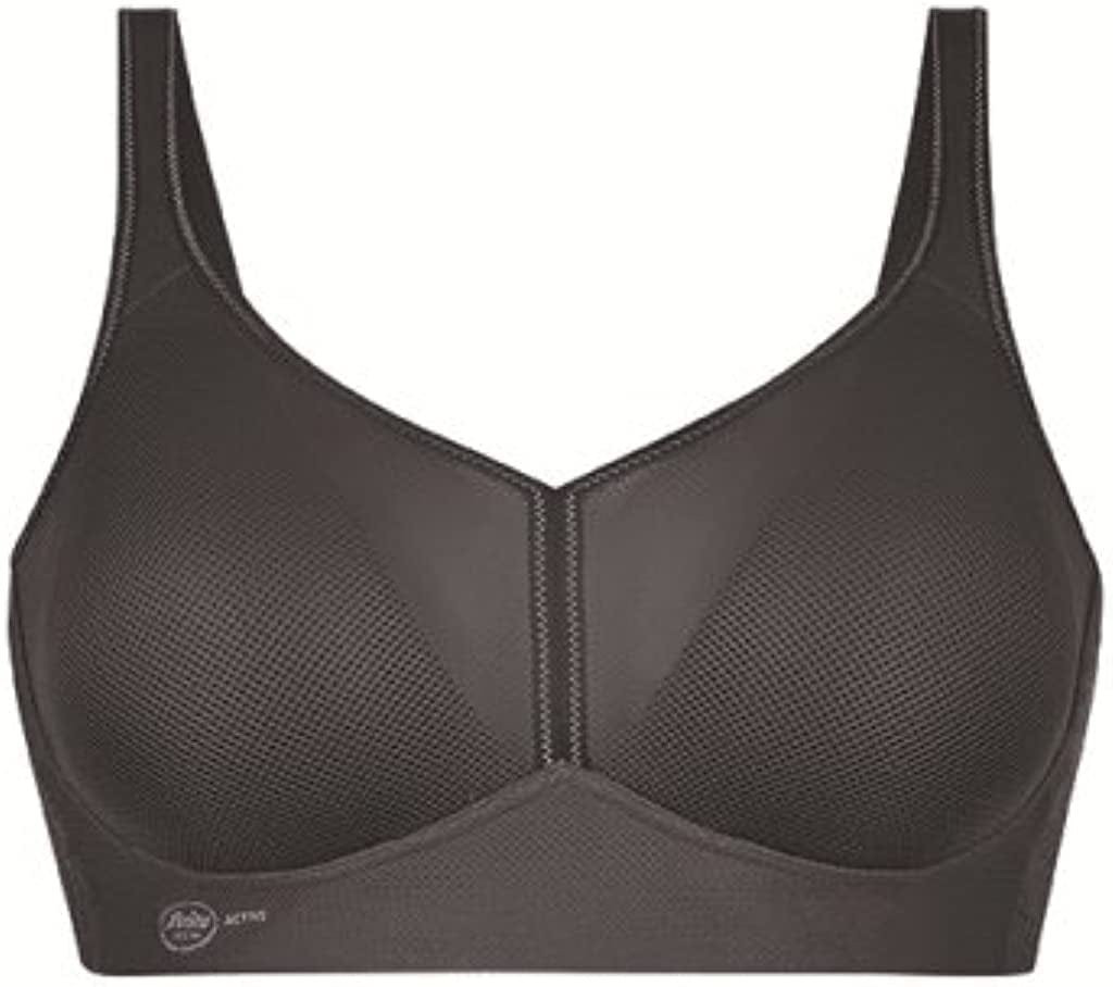 5544 Blue/Orange Air Control Padded Maximum Support Sports Bra