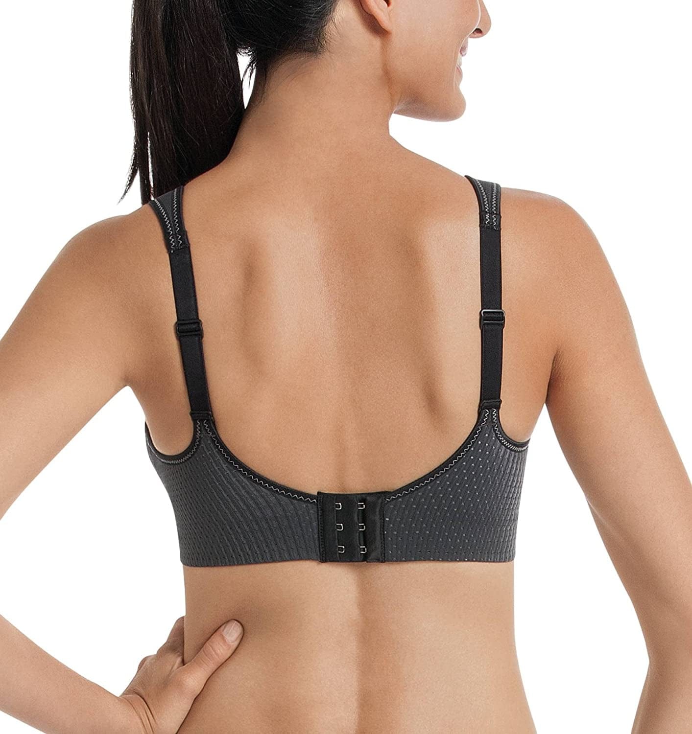 5544 Blue/Orange Air Control Padded Maximum Support Sports Bra