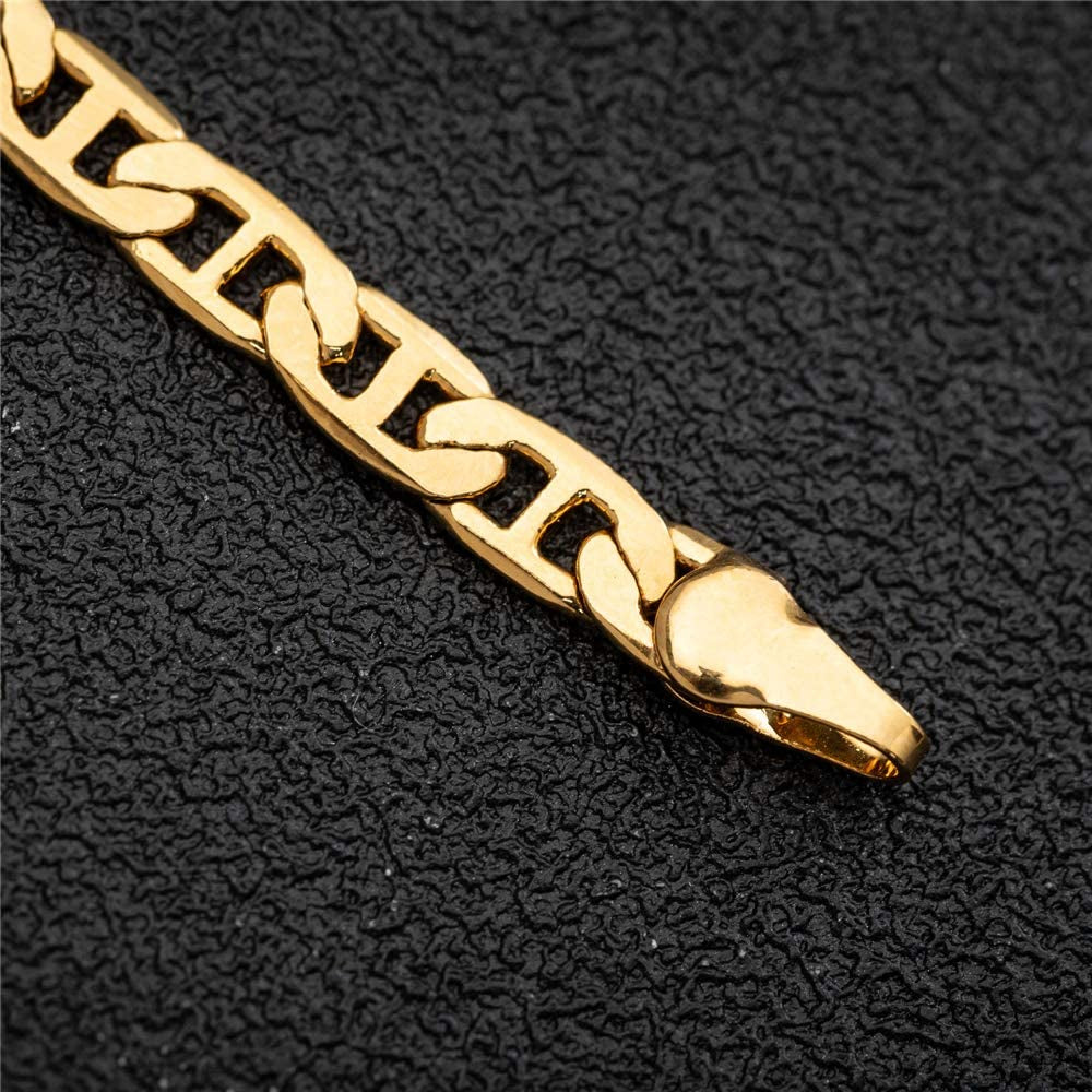 Kelistom Gold Anklet for Women Teen Girls, 14K Gold / 18K Gold/Platinum Plated Flat Mariner Link Chain Ankle Bracelets for Women 9 10 11 Inches Apparel & Accessories > Jewelry > Anklets Tomlee   