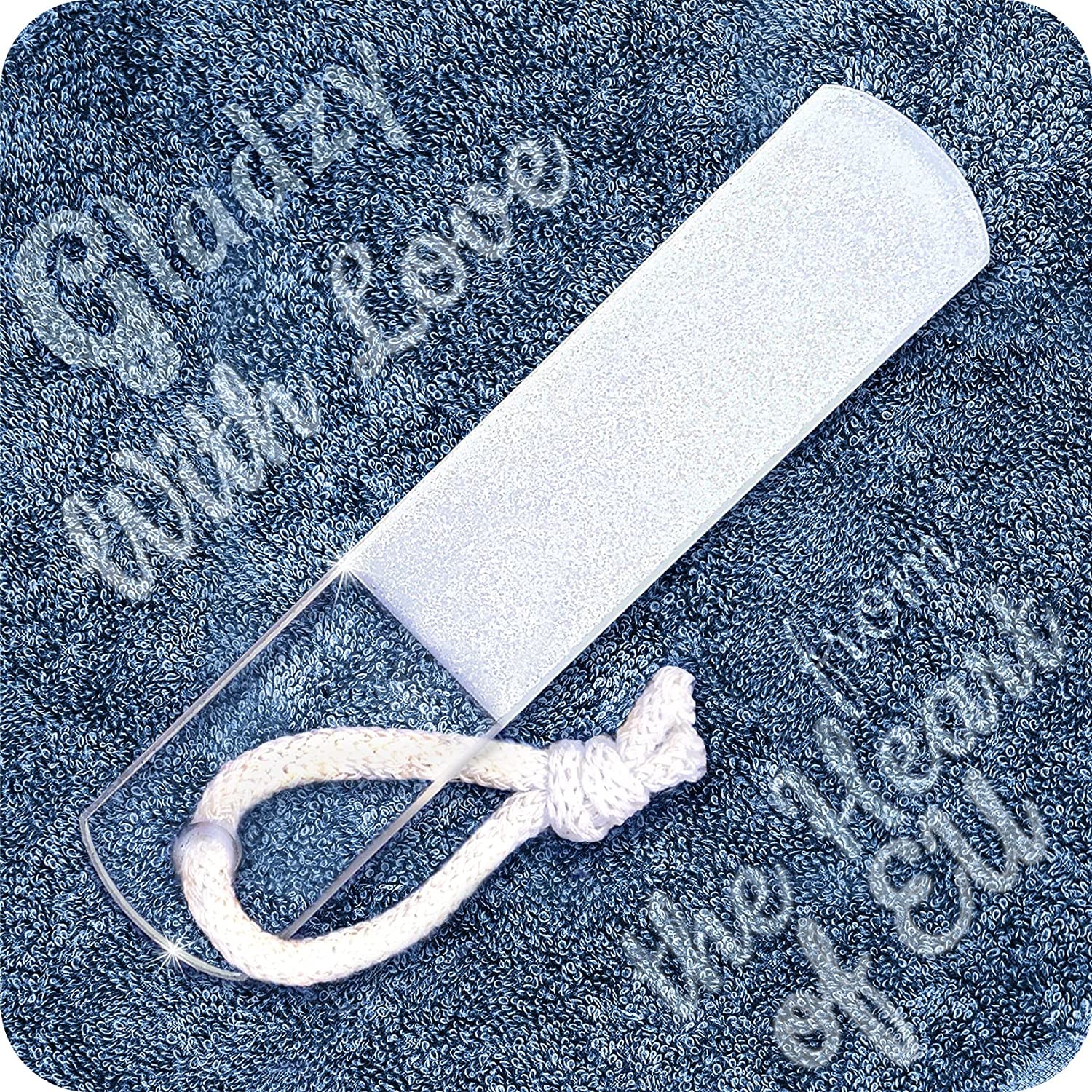 Genuine Czech Glass Foot File - Gentle Callus Remover, Pedicure & Spa Rough Skin Scrubber, Professional Toenail and Heels Care, Etched Different Grit Surface, EU Quality by Gladzy - Large Size Health & Beauty > Personal Care > Foot Care Gladzy Medium  