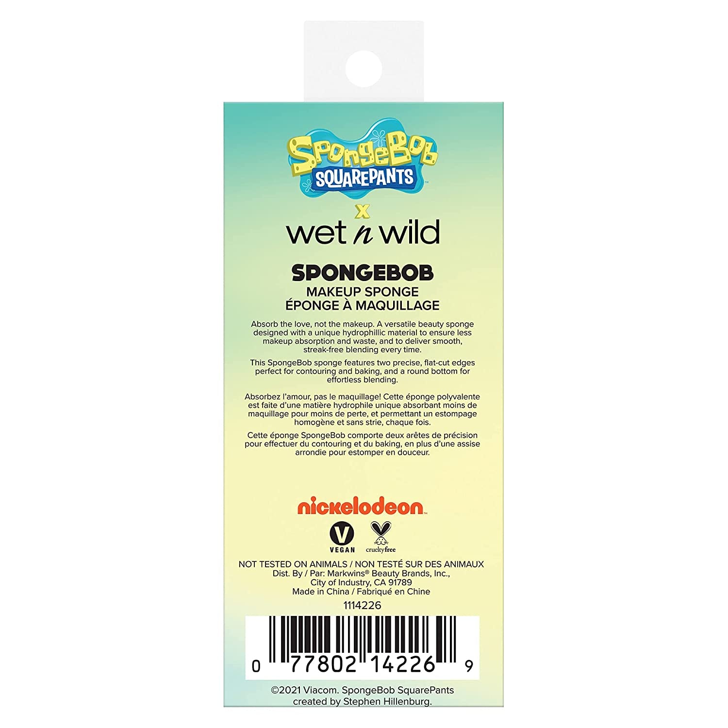 Wet N Wild Makeup Sponge Squarepants Makeup Tools Flat Edge Makeup Sponge (1114226) Spongebob, 1 Count Health & Beauty > Personal Care > Cosmetics > Cosmetic Tools > Makeup Tools wet n wild   